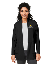 11962-Devon & Jones Ladies Raleigh Stretch Cardigan    