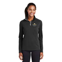 12142-Sport-Tek® Ladies Sport-Wick Textured 1/4-Zip Pullover   