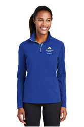 13162-Sport-Tek® Ladies Sport-Wick Textured 1/4-Zip Pullover   