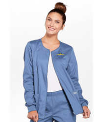 13320- Cherokee Womens Zip Front Warm-Up Jacket    