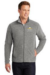 13320-Port Authority® Heather Microfleece Full-Zip Jacket   