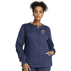 13414- Cherokee Womens Zip Front Warm-Up Jacket   