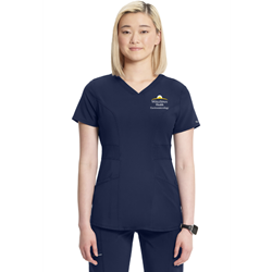 13414- Infinity by Cherokee Womens V-Neck Solid Scrub Top    