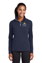 13554-Sport-Tek® Ladies Sport-Wick Textured 1/4-Zip Pullover  