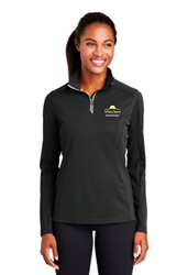 2021-Sport-Tek® Ladies Sport-Wick Textured 1/4-Zip Pullover   