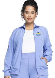 A2- Cherokee Womens Zip Front Warm-Up Jacket  