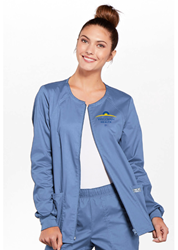 B1- Cherokee Womens Zip Front Warm-Up Jacket  