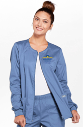 CL- Cherokee Womens Zip Front Warm-Up Jacket   