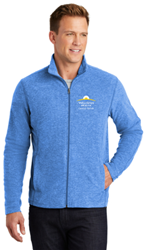 CR-Port Authority® Heather Microfleece Full-Zip Jacket   