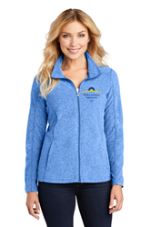 OR-Port Authority® Ladies Heather Microfleece Full-Zip Jacket  